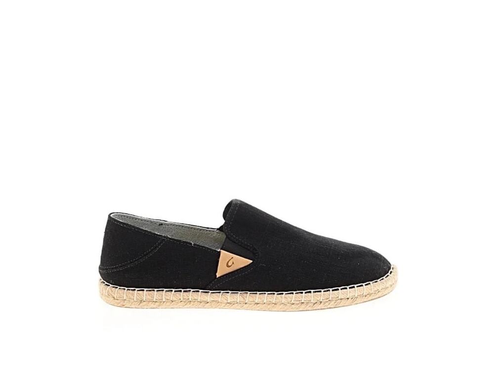 Olukai Kaula Pa'a Kapa Espadrille. Black. Size 9 women’s